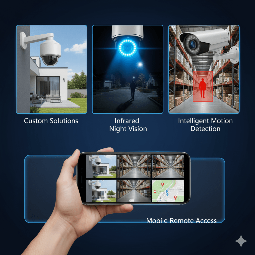Installation de caméras de sécurité